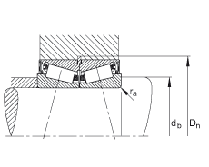 圓錐滾子軸承 JK0S040, 整體圓錐滾子軸承，單側(cè)唇密封，直徑系列 0