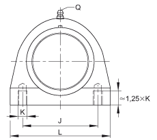 直立式軸承座單元 RSHEY35-TV-VA, 塑料軸承座，內(nèi)圈帶平頭螺釘?shù)耐馇蛎媲蜉S承，耐腐蝕設(shè)計，R 型密封