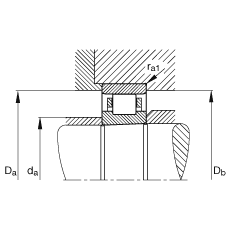 圓柱滾子軸承 N1912-K-M1-SP, 浮動(dòng)軸承，帶錐孔，錐度 1:12，可分離，帶保持架，減少的徑向內(nèi)部游隙，加嚴(yán)公差