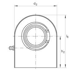 液壓桿端軸承 GF80-DO, 根據(jù) DIN ISO 12 240-4 標(biāo)準(zhǔn)，帶焊接面，需維護(hù)